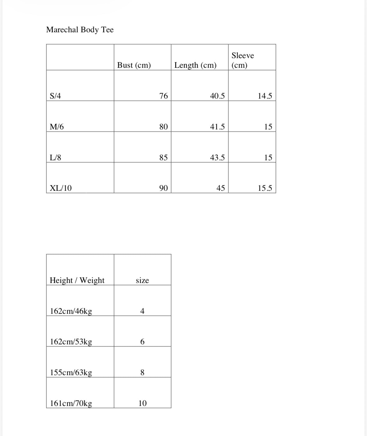 Maréchal Body Tee