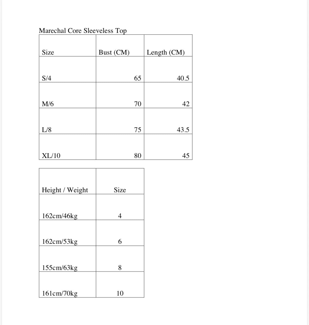 Maréchal Core Sleeveless Top