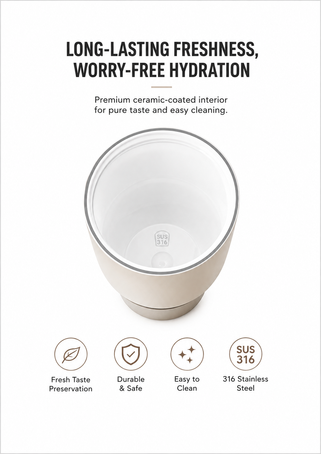 Maréchal CeramicShield Tumbler 800ml