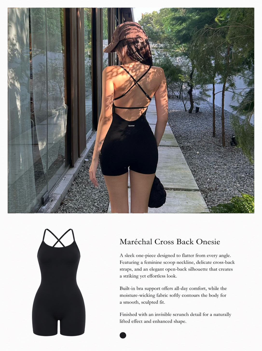 Maréchal The Cross Back Onesie