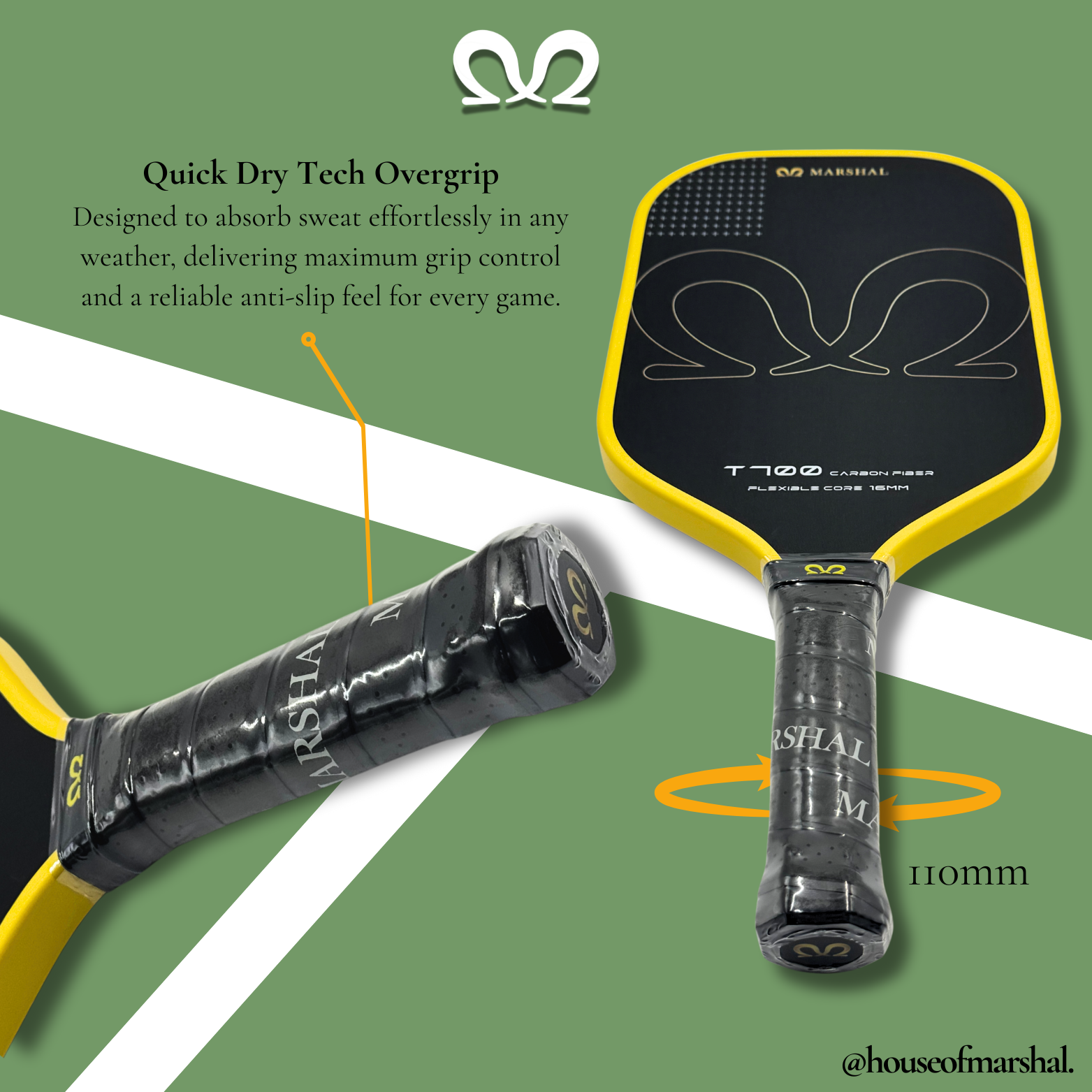 The T700 Carbon Fiber 16MM Pickleball Paddle
