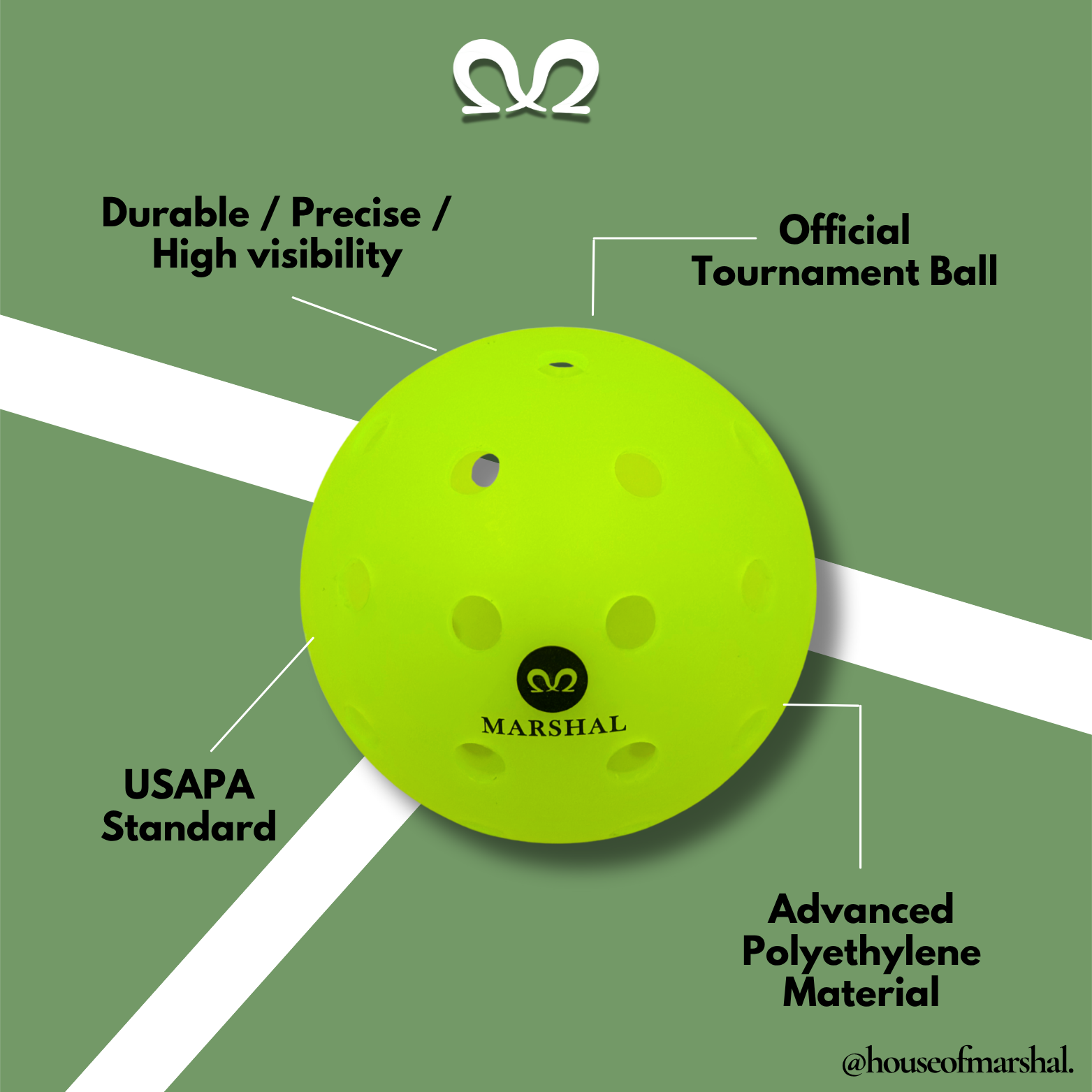 [3 PCS] USAPA Standard Ball | 40 Hole Roto-Molded Design Secondary image