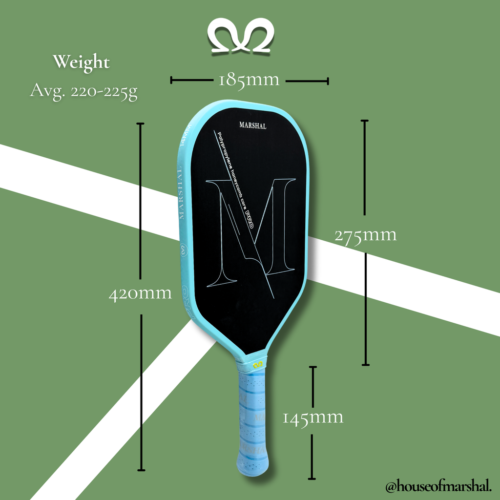 'Poly-Crafted' T700 Carbon Fiber 14MM Pickleball Paddle