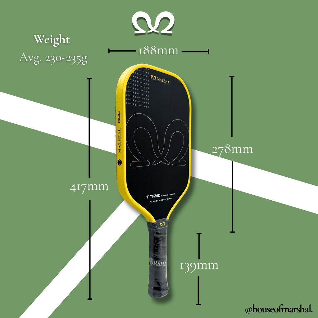 The T700 Carbon Fiber 16MM Pickleball Paddle