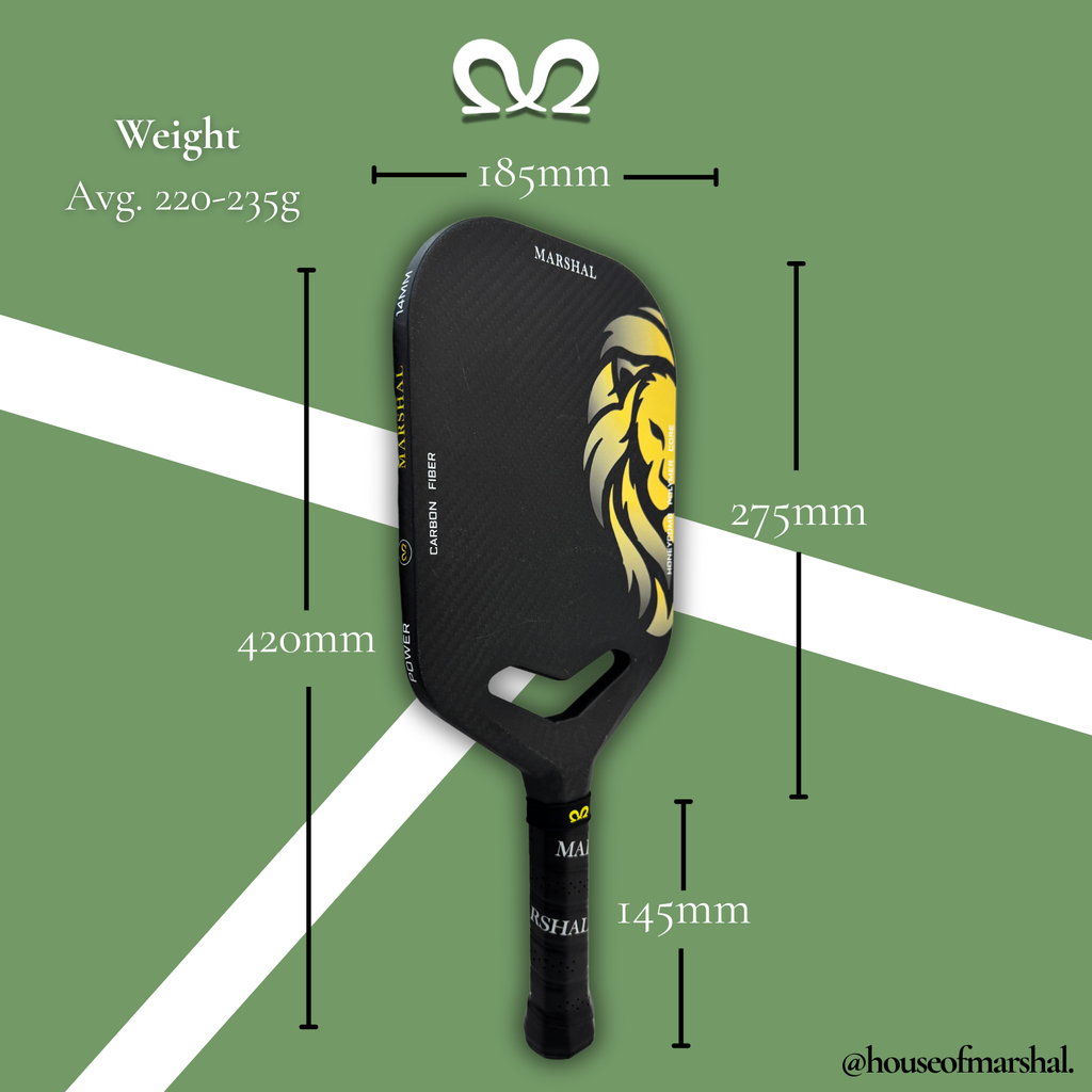 The 'Reo' 3K Carbon Fiber 14MM Pickleball Paddle