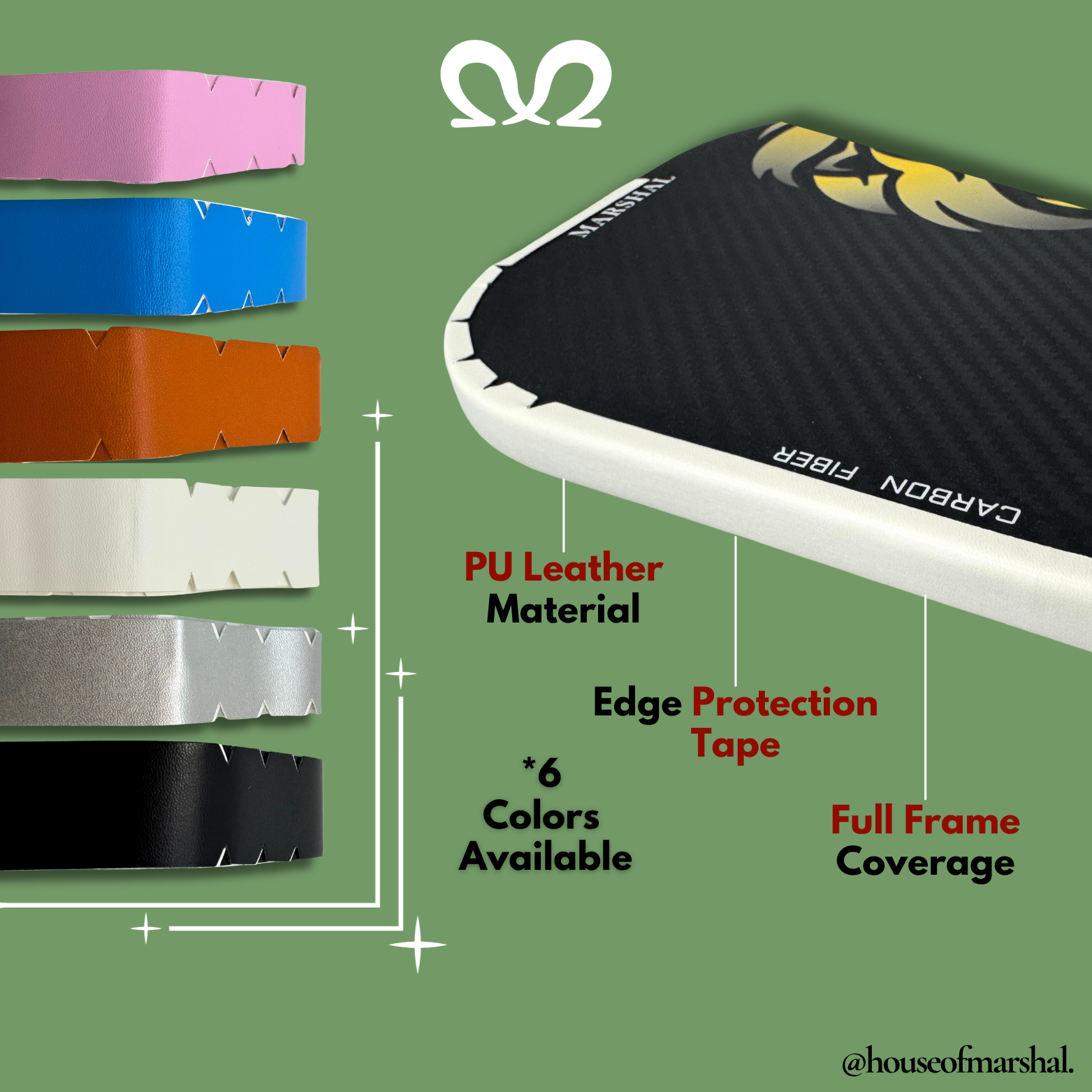Pickleball Paddle Edge Tape | Protection tape | Edge Protector Main image